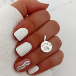 Dije huella medallita