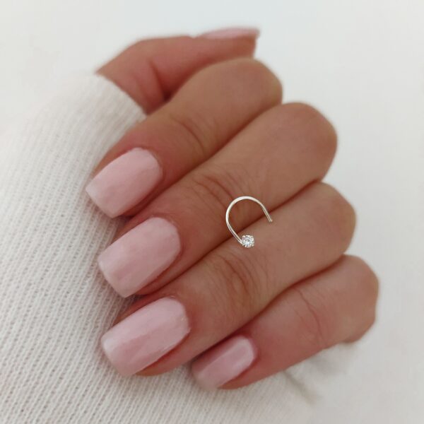 Piercing nariz cubic caracol