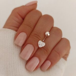 Aro corazon piercing ombligo