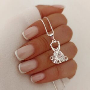 Collar estetoscopio corazon cubic