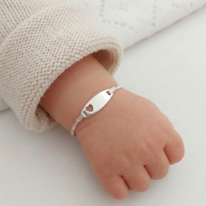 Pulsera identidad grabada para bebe o niña