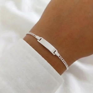 Pulsera identidad grabada para bebe