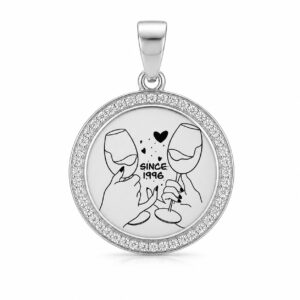 Dije medalla cubics dia del amigo
